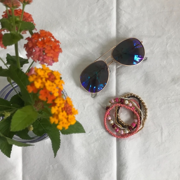 🆕 7 Layer Summer Sunset Boho Stretchy Beaded Bracelet Set - Picture 3 of 4
